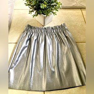 Shimmering Metallic Mini Skirt Size S